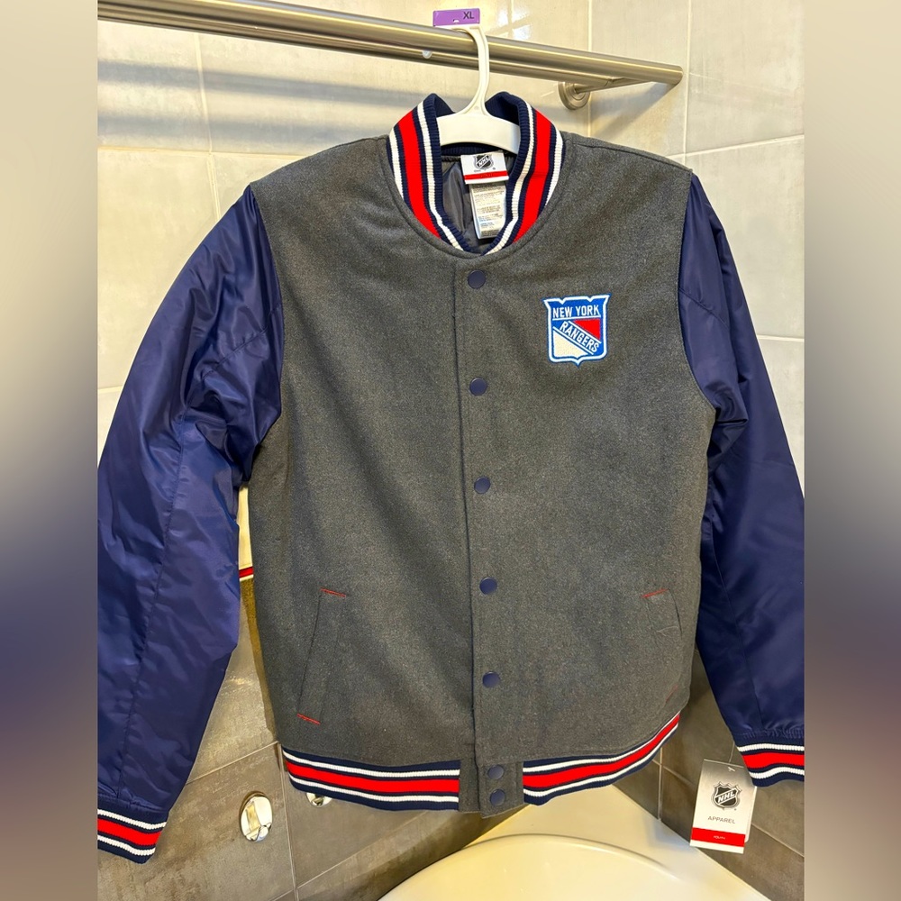 Authentic NHL NY Rangers Fall jacket NWT - very soft interior.